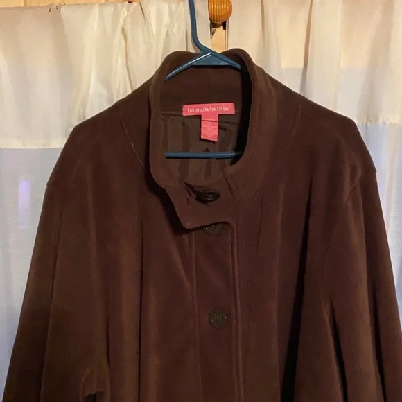 Woman Within Rich Brown Trench Coat - Picture 3 of 4